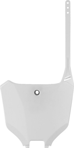 Polisport White Plastic Front Number Plate (8670700002)