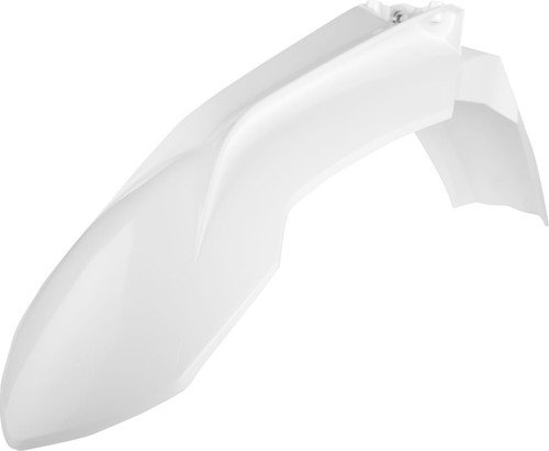 Polisport White Plastic Front Fender (8573700002)