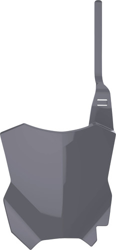 Polisport Restyle Gray Plastic Front Number Plate (8665900009)