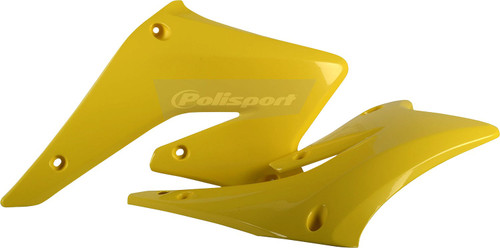 Polisport Yellow Plastic Radiator Shrouds/Covers (8410400001)