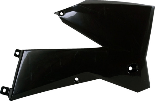 Polisport Black Plastic Radiator Shrouds/Covers (8411500001)