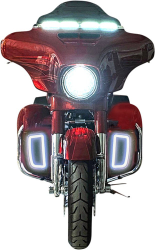Custom Dynamics Lower Fairing Amber/White LED Light Inserts (CD-LF-AW-B)