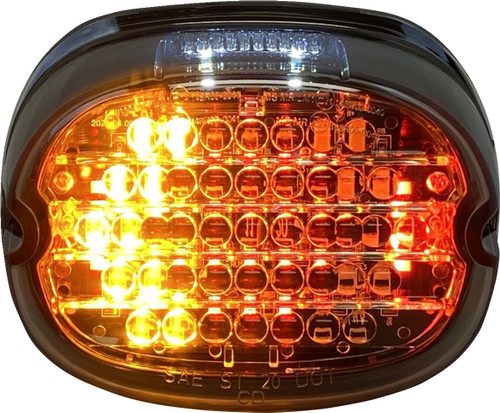 Custom Dynamics Smoke Low Profile LED Taillight w/ Turn Signals (CD-INT-TL-W-S)