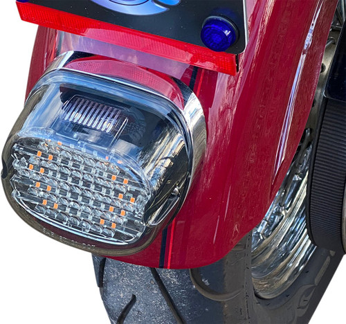Custom Dynamics Smoke Low Profile LED Taillight w/ Turn Signals (CD-INT-TL-W-S)