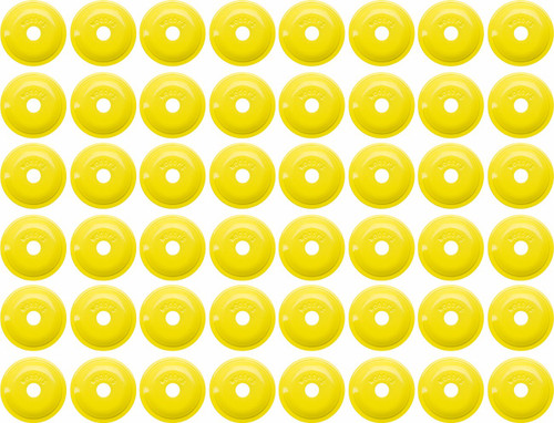 Woodys Round Grand Digger HiVis Aluminum Support Plates 48pk (ARG-3830-48)