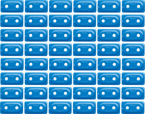Woodys Double Grand Digger 5/16" Blue Aluminum Support Plates 48pk (ADG-3825-48)