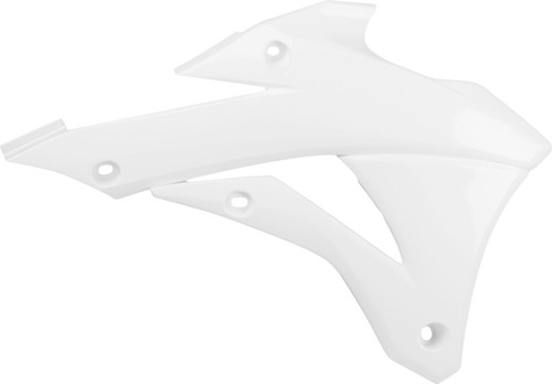 Polisport White Plastic Radiator Shrouds/Covers (8417300002)