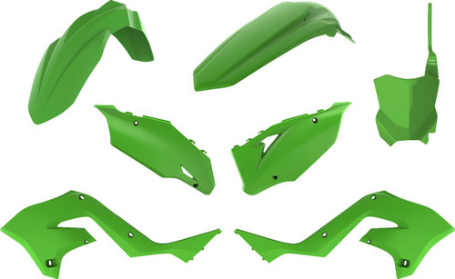 Polisport Restyle Green Plastic Complete Body Kit (90933)