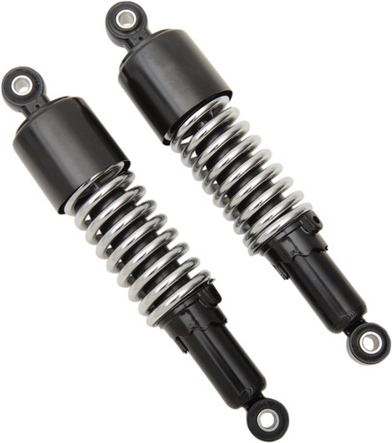 Emgo 11.4" Custom Shorty Shocks w/Black Shroud/Chrome Spring (17-05701)