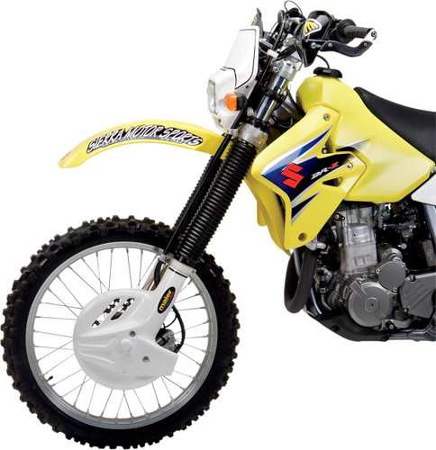 Maier Front Brake Disc Rotor & Fork Guard Kit - White Plastic - DRZ400 (596741)