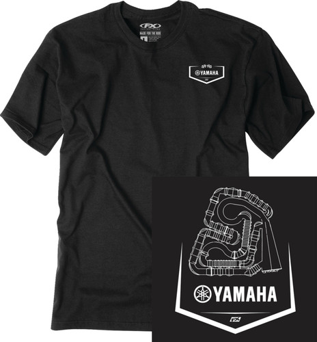 Factory Effex Yamaha Track Mens Short Sleeve T-Shirt