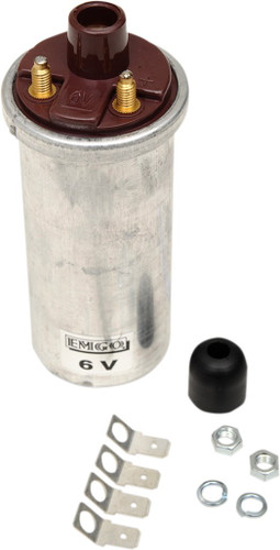 Emgo 6V 2.4 Ohms Single Lead Ignition Coil (24-71516)