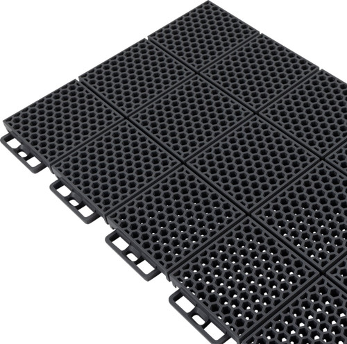 Caliber ProTech Smooth Gray Flooring 24 Piece (13612-3)