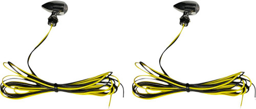 Custom Dynamics Chrome Micro LED Amber Turn Signals (CD-MICRO-A-C)