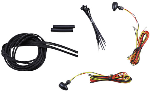 Custom Dynamics Black Micro Bullet Amber/Red LED Turn Signals (CD-MICRO-AR2-B)