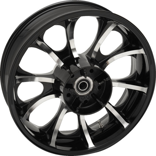 Coastal Moto Largo Cast 3D Black Cut Rear Wheel - 18" x 5.5" (3D-LGO185BCABST)