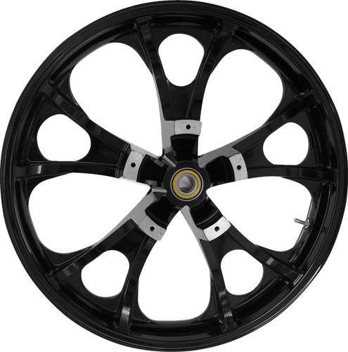 Coastal Moto Largo Cast 3D Black Front Wheel | 21" x 3.5" (3D-LGO213SB)