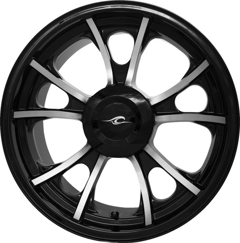 Coastal Moto Largo Cast 3D Black Cut Rear Wheel | 18" x 7" (3D-LAR187BC-TRK)