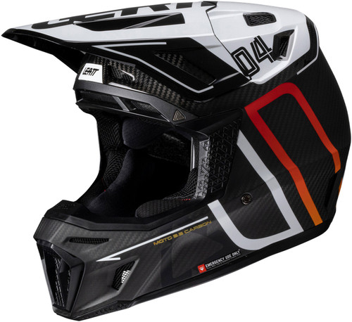 Leatt 9.5 V25 Carbon MX Offroad Helmet w/6.5 Iris Goggles