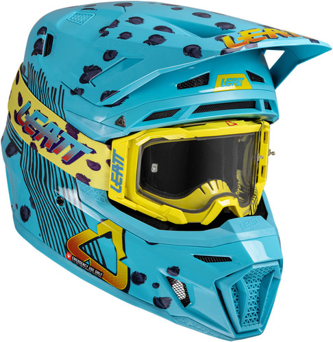 Leatt 8.5 V25 MX Offroad Helmet w/5.5 Goggles