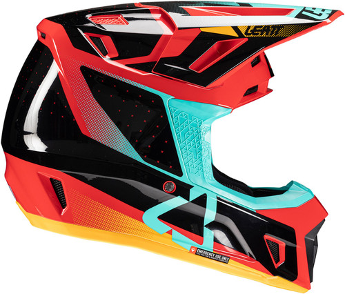 Leatt 7.5 V25 MX Offroad Helmet w/4.5 Goggles