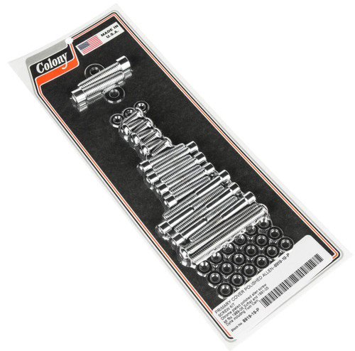 Colony Chrome Polished Primary Cover Bolt Kit (8919-19P)