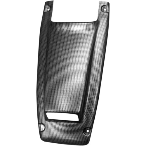 Maier Black Carbon Fiber-Look Scooped Hood w/Number Plate (50968-30)