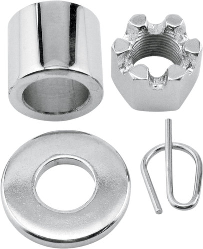 Colony Chrome Front Axle Spacer and Nut Kit (2032-4)