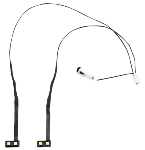 Custom Dynamics Windshield Fairing Vent Trim LED Light Kit (HD-VENT-LED-WHT)