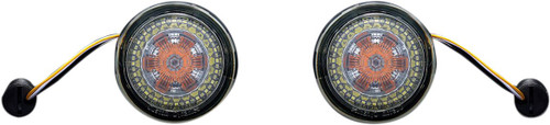 Custom Dynamics Pro Beam Amber/White Dynamic Ringz Turn Signals (PB-AW-1157)