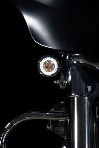 Custom Dynamics Pro Beam Amber/White Dynamic Ringz Turn Signals (PB-AW-1157)