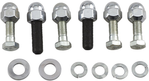 Colony Chrome Acorn Style Rear Fender Rail Mounting Kit (7207-8)