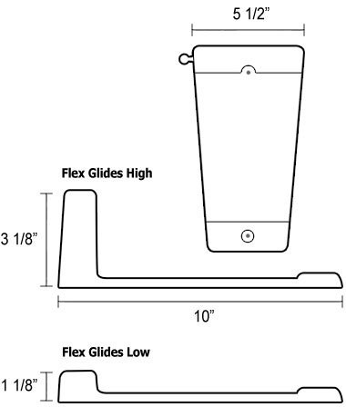 Caliber Low Profile FlexGlides 8 Piece (13342)
