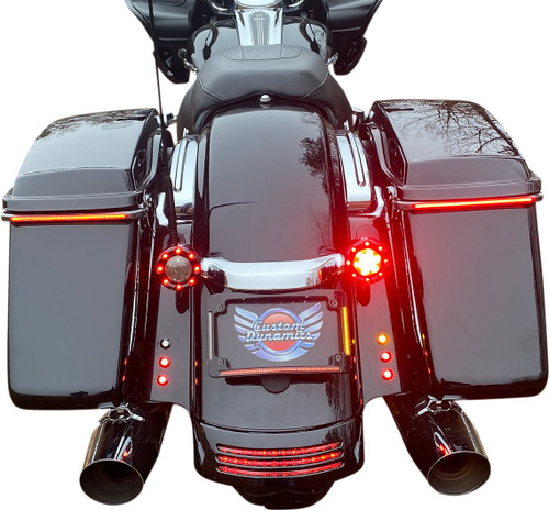 Custom Dynamics Black Plug & Play LED Radius License Plate Frame (TF06-BCM-B)