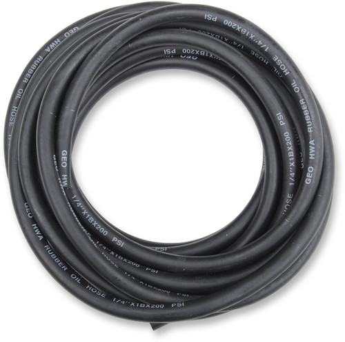 Emgo 1/4" x 25' Black Oil/Fuel Line (14-03711)