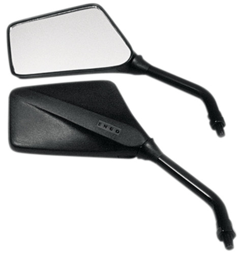 Emgo Trimline Motorcycle Mirrors | Black | M10 x 1.25 (20-97110)