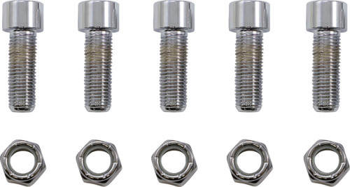 Colony Chrome Sprocket/Pulley Bolt & Nut Mounting Kit (8834-10)