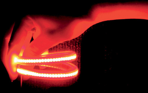 Custom Dynamics TruFlex 12.8" Flexible Red/Red LED Strip (TF100RR)