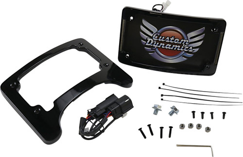 Custom Dynamics License Plate Frame/Turn Signal Eliminator (TS-ELIM-06BCM-B)