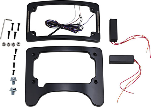 Custom Dynamics Turn Signal Eliminator/Illuminated Tri-Frame (TS-ELIM-06HW-B)