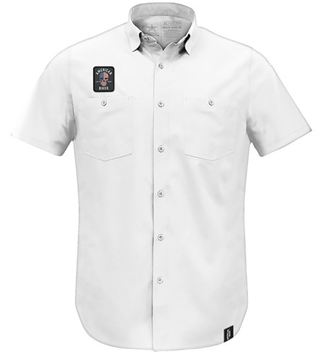 American Biker Sam LW Mens Button Up Short Sleeve Shirt