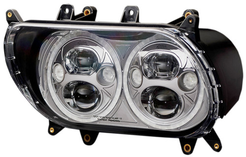 Custom Dynamics Chrome TruBeam LED Headlight (CDTB-RG-15-C)