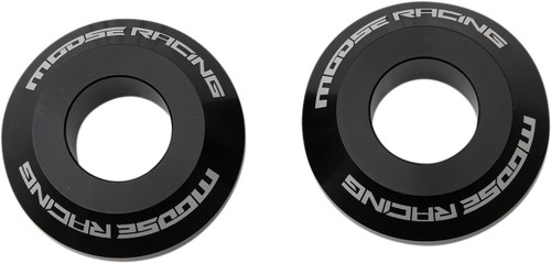 Moose Black Aluminum Rear Wheel Spacer Set (0222-0548)