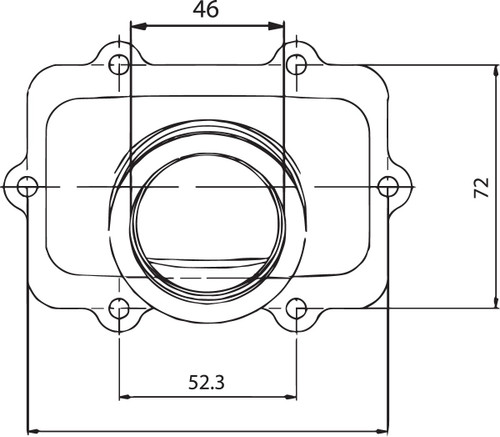 Kimpex Carburetor Adaptor Mounting Flange (104585)