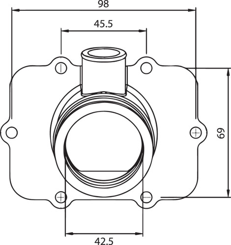 Kimpex Carburetor Adaptor Mounting Flange (301723)
