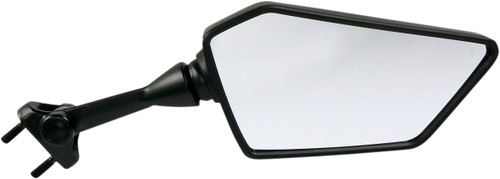 Emgo Right Side View Black Polygon Mirror (20-43091)
