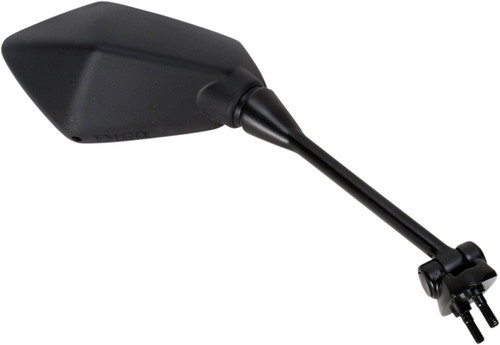 Emgo Right Side View Black Polygon Mirror (20-49211)