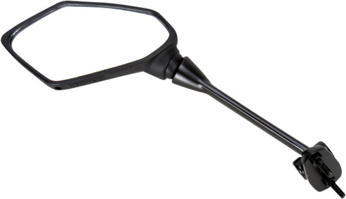 Emgo Left Side View Black Polygon Mirror (20-49212)
