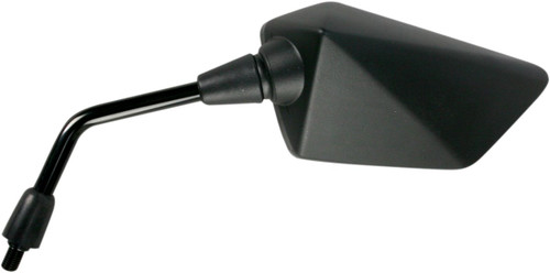 Emgo Left Side View Black Polygon Mirror (20-49222)