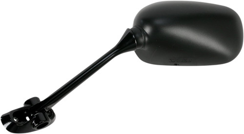 Emgo Left Side View Black Oval Mirror (20-97212)